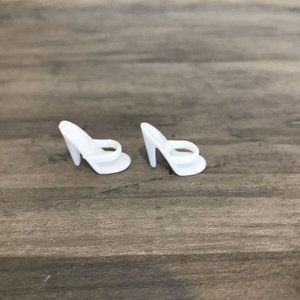 Pair Of White Barbie Heels